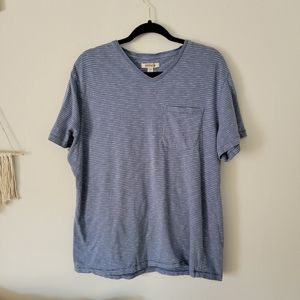 Blue V-neck Goodthreads T-Shirt, Extra Large